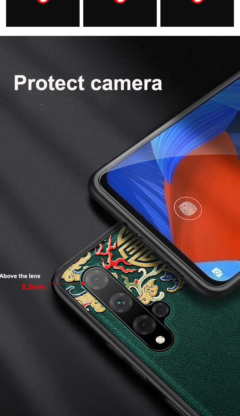 Для huawei nova 5/pro Чехол против отпечатков пальцев ударопрочный тисненная полиуретановая кожа ультратонкий чехол для huawei nova 4 Funda