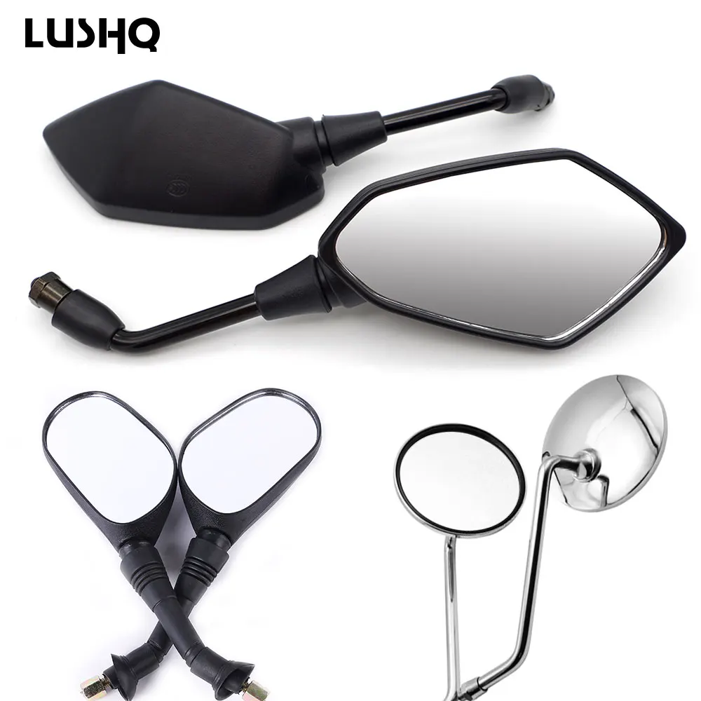 10mm Motorcycle Rearview Mirrors For Suzuki GS700 GS750 GS850 GS1000 GS1100 