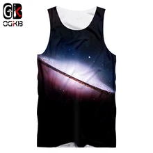 OGKB укороченный Топ для женщин/мужчин, Сексуальная мужская майка, жилет, летняя Классная майка, топ с принтом, космическая планета, 3D, готические танки, топы, Camisa Feminina