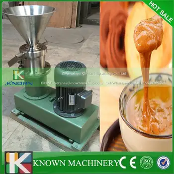 

High frequency vibration 4kw chocolate soy sauce, jam peanut sesame seeds butter colloid milling machine