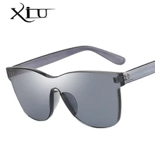 XIU, новинка, цельные линзы, солнцезащитные очки для женщин, прозрачные пластиковые очки, мужские стильные солнцезащитные очки, яркие цвета, фирменный дизайн