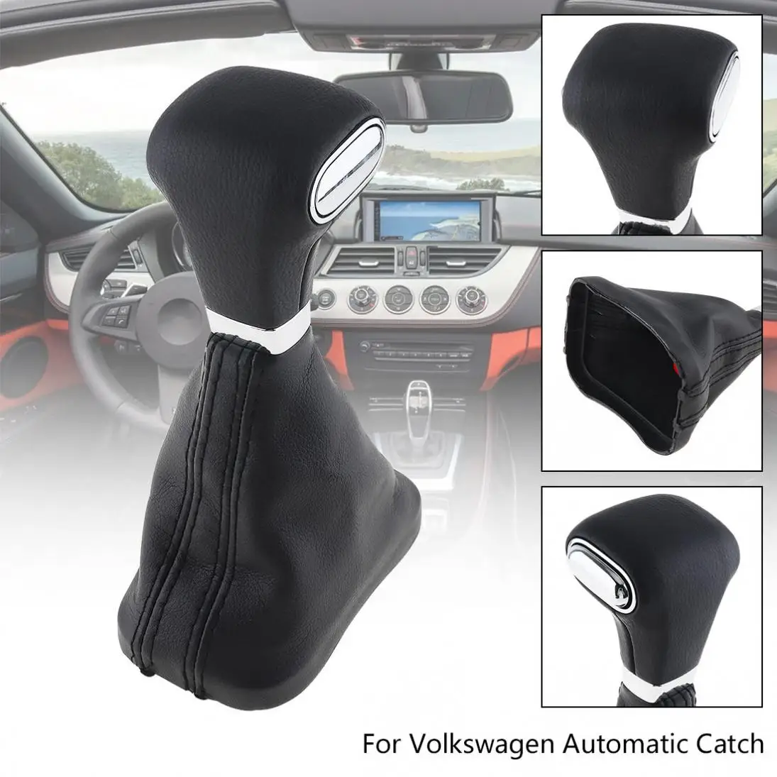 

Durable Car Automatic Transmission Gear Shift Shifter Lever Knob With Dust Cover for Volkswagen/Bora/Golf/Tiguan/VW Automatic