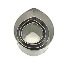 4 шт./компл. из нержавеющей стали печенье резак 3D лепестки роз Форма для бисквитов Аксессуары для выпечки