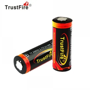 

2PCS/LOT TrustFire 26650 3.7V 5000mAh High Capacity Rechargeable Li-ion Battery Lithium Battery with PCB