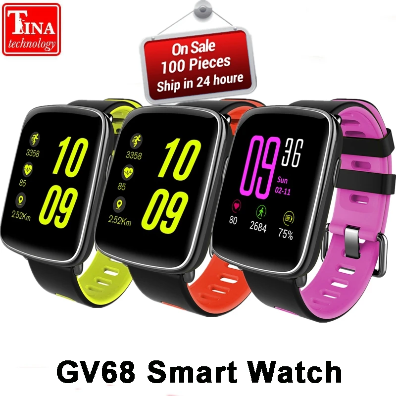 GV68 Smart Watch Men Women Waterproof MTK2502 SmartWatch Phone Wearable device Heart Rate Sleep Monitor for