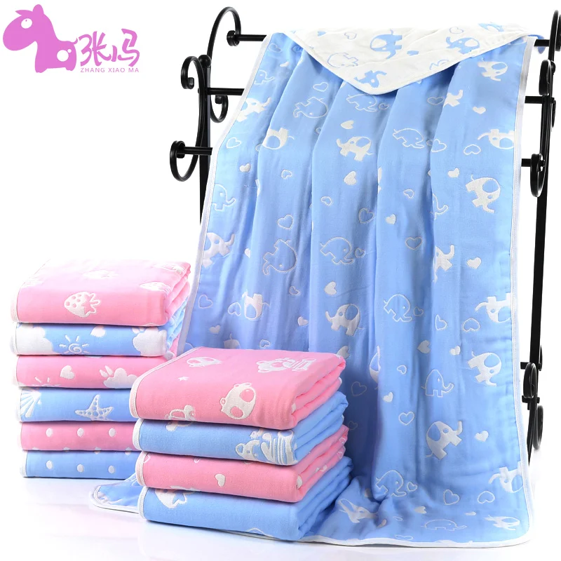 

Baby bath towel cotton gauze cover blanket baby bath towel autumn and winter kindergarten nap blanket children towel