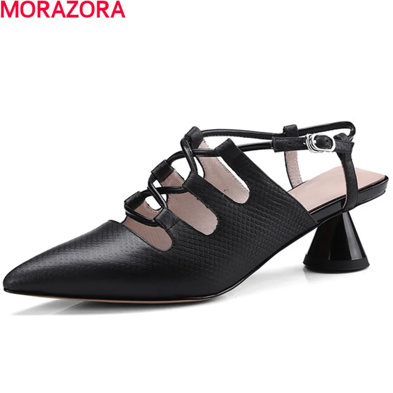MORAZORA hot sale new arrival pointed toe women sandals high heels shoes woman summer shoes party sexy fashion popular MORAZORA hot sale new arrival pointed toe women sandals high heels shoes woman summer shoes party sexy fashion popular
