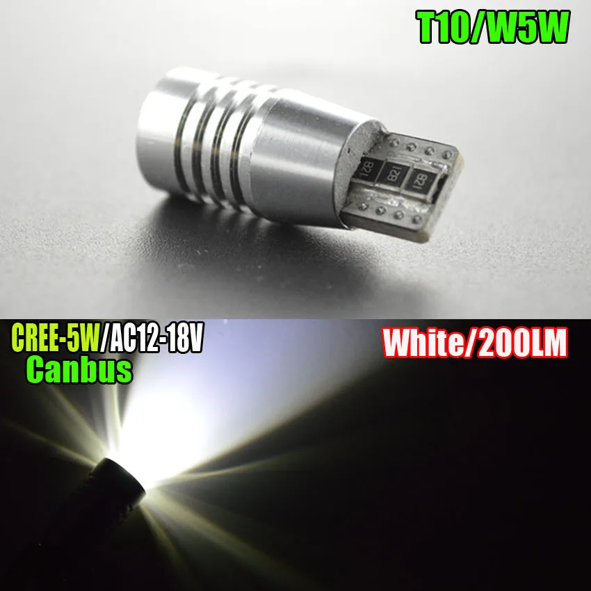 10x5 Вт T10 белый 1SMD LED CANBUS OBC без ошибок полярность 12 18 в автомобильный купол чтения