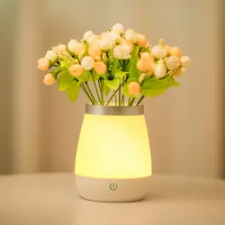 Новейший светодио дный Креативный светодиодный ночник романтическая роза цветок ночник декоративная ваза лампа светодио дный