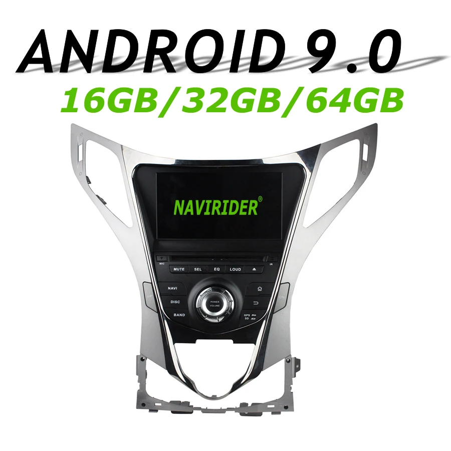 Navirider gps навигация для hyundai AZERA грандиозный HG сенсорный экран автомобильный DVD android 9,0 64 Гб rom радио bluetooth плеер стерео