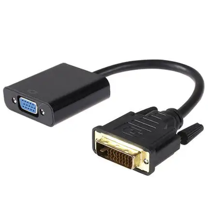 Преобразователь DV DVI в VGA dvi24 + 1 Передача чип vga с кабелем адаптера DVI-D |