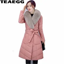 TEAEGG Высококачественная куртка из искусственной овчины, женский пуховик, Женское пальто размера плюс 4XL, женские пуховики, верхняя одежда, 325
