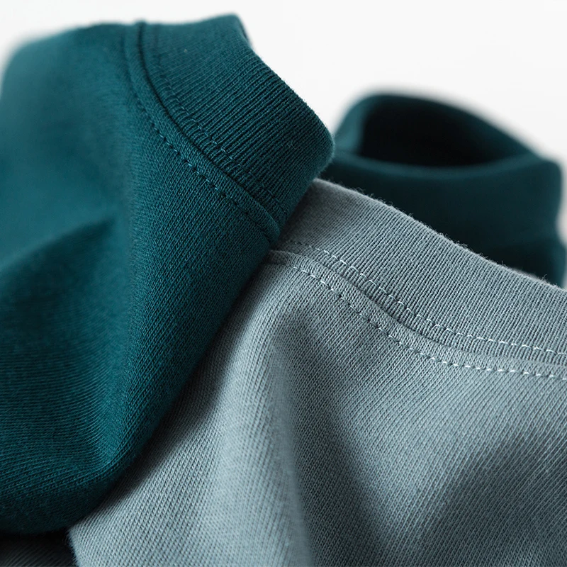 

High Quality 100% Cotton Tee Shirt Unisex Summer Short Sleeve Square Collar Casual T Shirts Women Solid Loose Basic Tees Men
