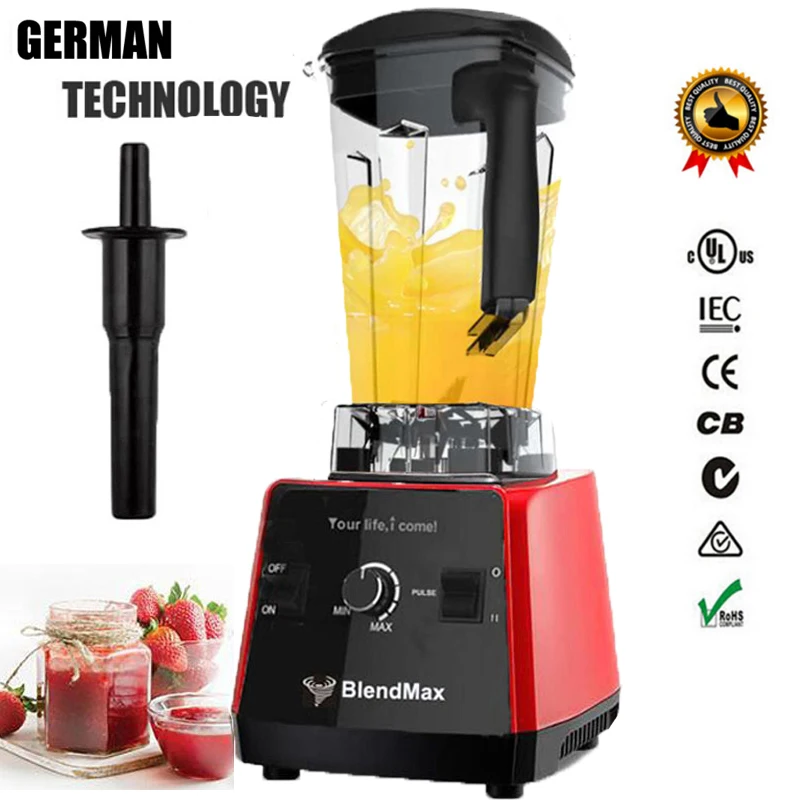 EU plug BPA Free 3HP 2200W <b>Commercial Blender Mixer</b> Juicer ...