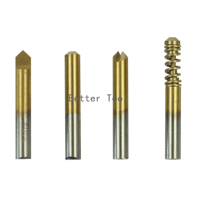 Titanized Flat End Mill Milling Key Cutter For Vertical Key Machine Parts Locksmith Supplies
