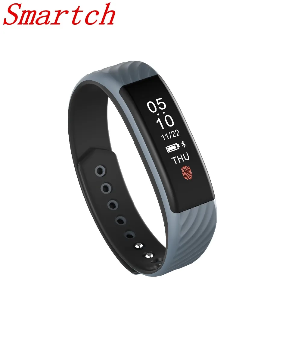 Smartch 2017 New W810 Smart Wristband Heart Rate Monitor 0 87 OLED Display Smart Band IP67