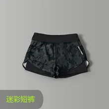 Летние камуфляжные Компрессионные шорты для йоги женские спортивные шорты для занятий спортом женские плотные спортивные Леггинсы фитнес спортивные шорты для йоги женские