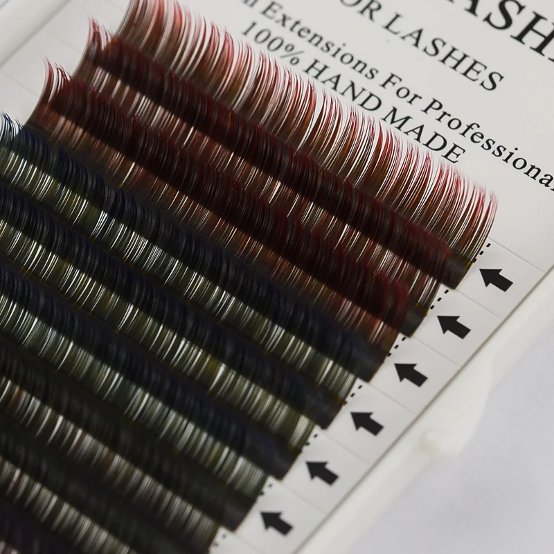 SONG LASHES High Quality Eyelash Extensions False lashes 12 lines per tray eyelashes Color change Gradually