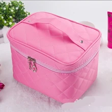 Косметичка, новинка, стеганая профессиональная косметичка, Женская Большая вместительная сумочка для хранения, дорожная косметичка