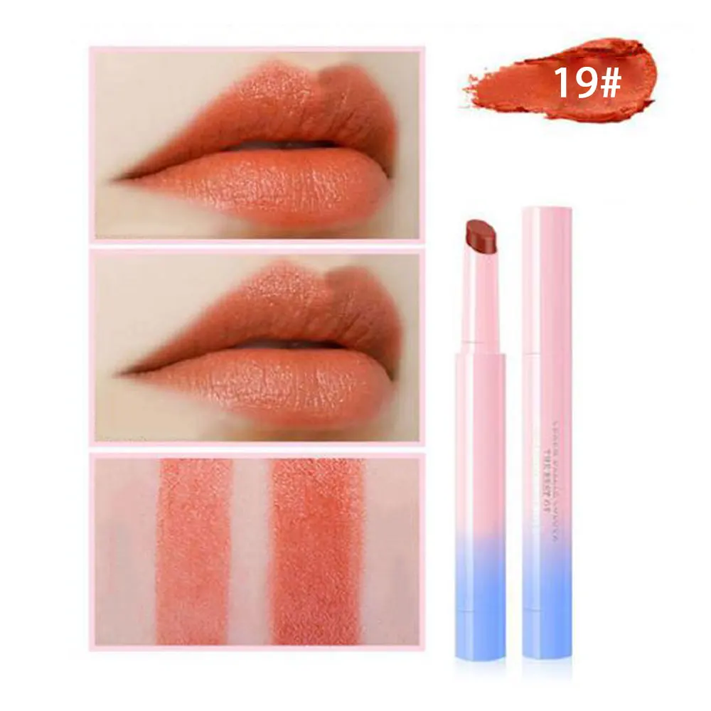 Color 19 Lazy губная помада блеск для губ Косметическая косметика Мода длительная сексуальная красота - Цвет: Color 19