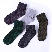 Модные серебристые, золотые шелковые блестящие мягкие шикарные женские носки Лидер продаж яркие весенние, осенние, зимние блестящие носки хорошего качества