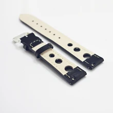 KZfashion ремешок для часов из натуральной кожи 18 мм 20 мм 22 мм женские аксессуары для часов мужские высококачественные разноцветные Ремешки для наручных часов