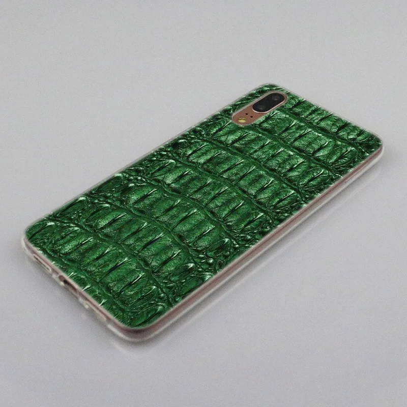 Силиконовый чехол с текстурой крокодиловой кожи для Huawei P30 P20 P10 P9 P8 Lite 2017 Pro Mini P Smart