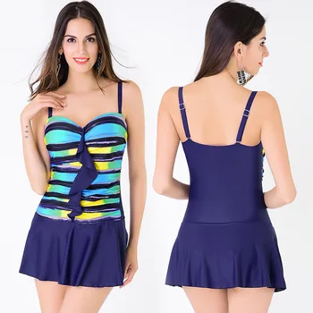 

Women Bikini Swimwear Swimsuit Split Bikinis Beachwear Swimsuits Sexy Beachwear Big chest gather conjoined Bathing Swim SuitBath