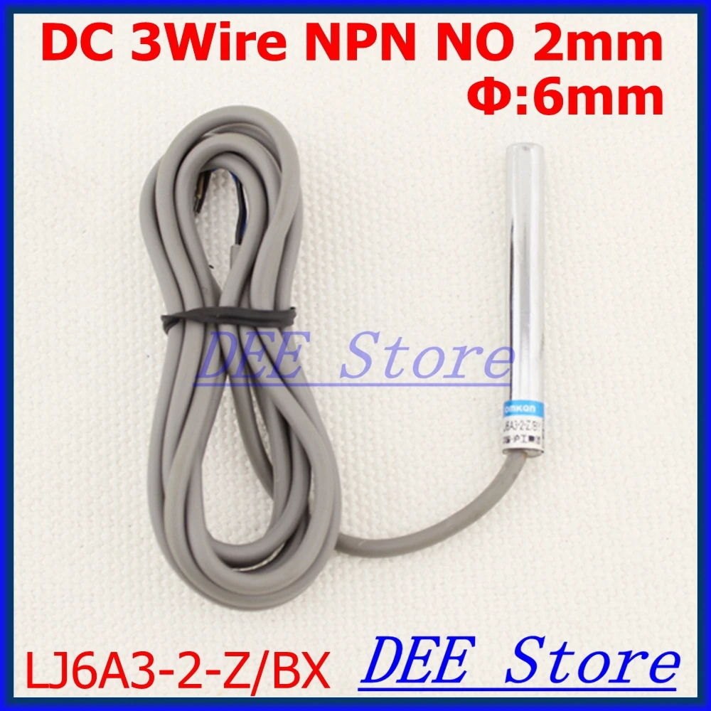 

3wire Diameter 6MM Detection distance 2MM Inductive Proximity Sensor NPN NO DC6-36V Proximity Switch sensor switch LJ6A3-2-Z/BX