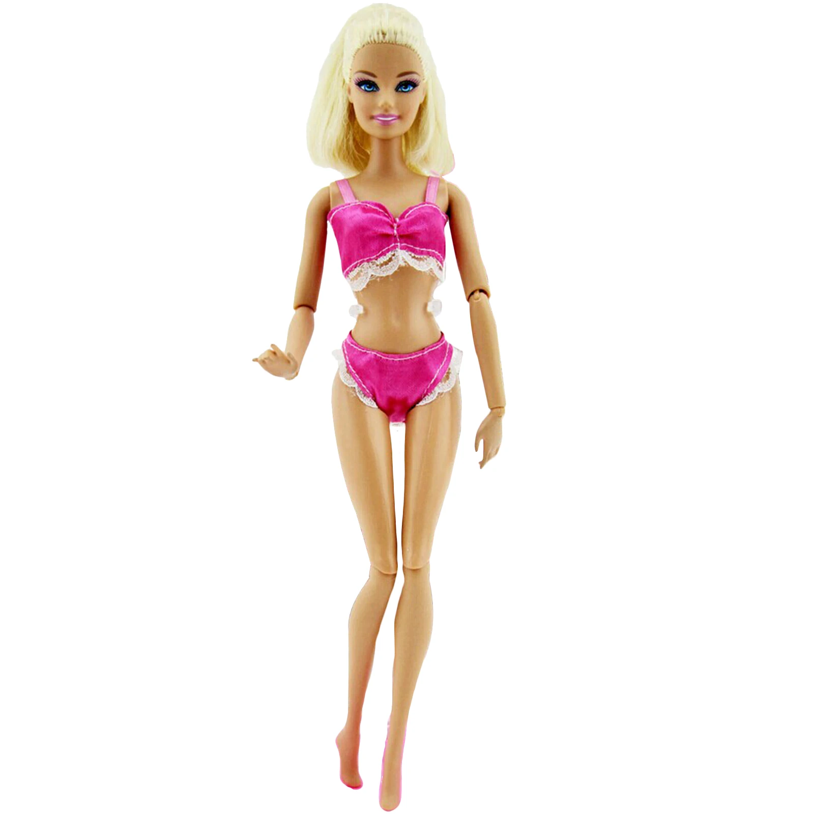 1 комплект розовая пижама, сексуальное нижнее белье бюстгальтер Нижнее белье Одежда для куклы Барби Спальня аксессуары для детей для маленьких девочек, детская игрушка