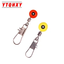 20Pcs Space Beans Fishing Connector Float Connector Rolling Swivel Fishing Supplies with Box Carry Fishing Tackle