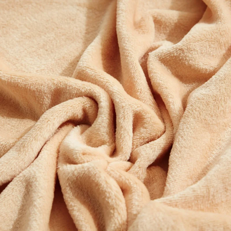 Весна/Лето Одеяло одноцветное Коралловое Флисовое одеяло постельные принадлежности супер мягкие фланелевые простыни плед диван полотенце покрывало 19 цветов - Цвет: Camel