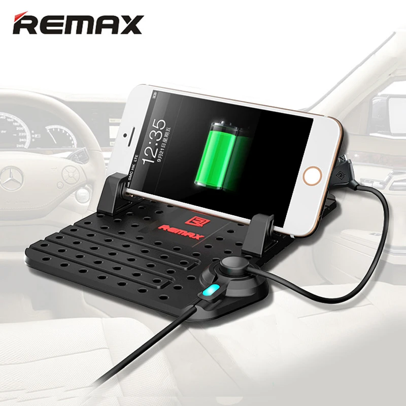 Remax для мобильного телефон Автомобильный держатель с магнитным зарядным устройством USB кабель для iPhone 5 5S 6 S 7 7 plus Android xiaomi телефон регулируемый кронштейн