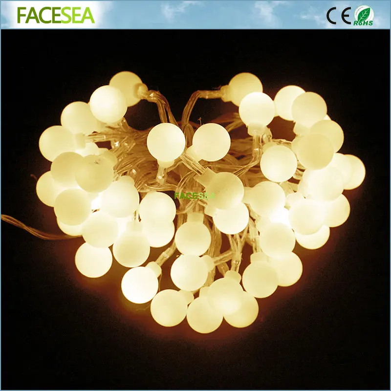 10 m 220 V al aire libre Multicolor LED String Luces de Navidad bola de luz 100 LED Holiday party decoración de la boda Luces LED colorido 10 m 220 V al aire libre Multicolor LED String Luces de Navidad bola de luz 100 LED Holiday party decoración de la boda Luces LED colorido