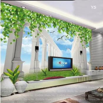 

3D landscape photo modern wallpaper room papel de parede tijolo Mural wall paper the fairy tale background homedecoration