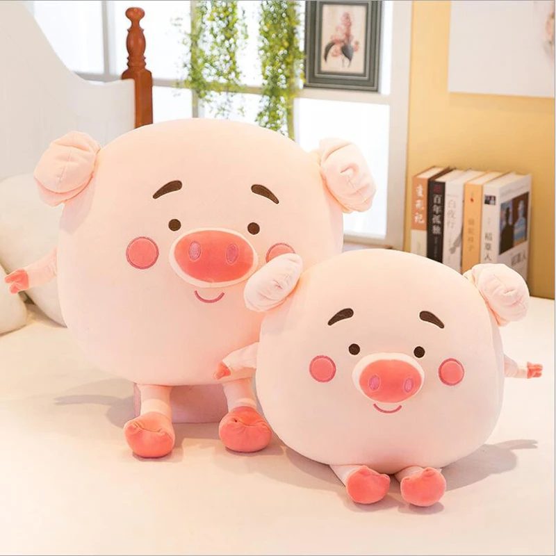 

Lovely Round Fat Pig Plush Toys Stuffed Animal Pink Pig Doll Toy Soft Plush Pillow Gift For Children & Friends