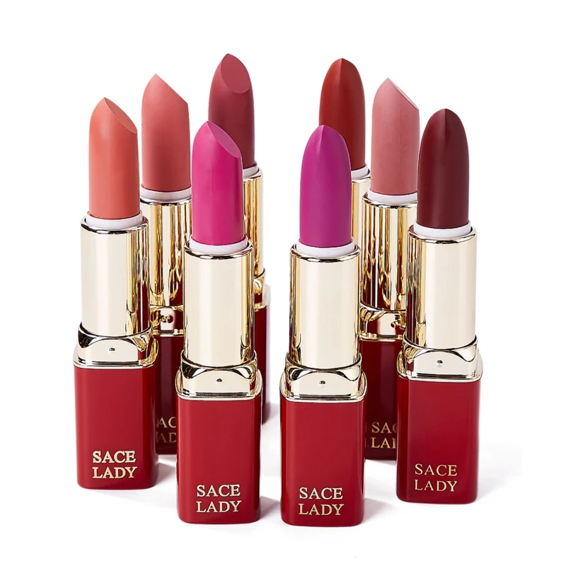 

Matte Lipstick Non-Stick Cup Waterproof Long-Lasting Velvet Lipstick Moisturizing 12-Colors