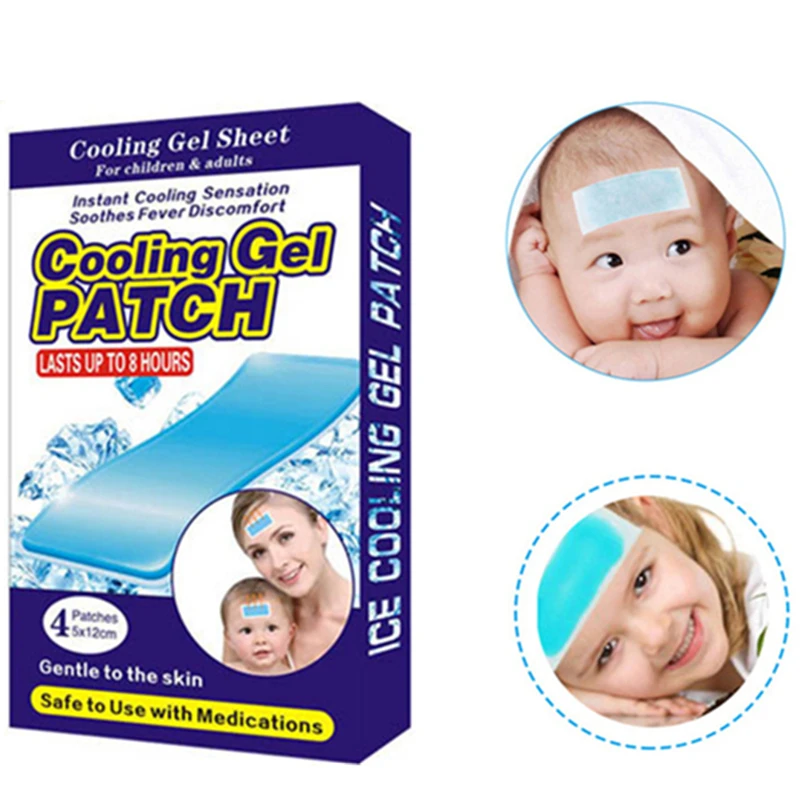 

10boxes/40pcs High quality home use cooling gel patch safe no side effect fever reducing gel pad