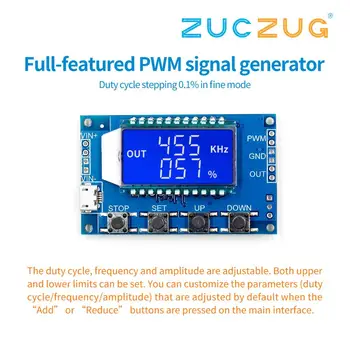 

Full-function PWM pulse frequency duty cycle adjustable module square wave rectangular wave signal generator APWM1
