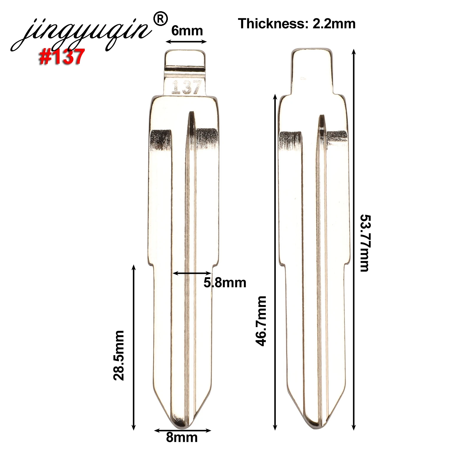 Jingyuqin#137#92 мета флип ключ пустой для Ssangyong Korando Actyon C200 S170 ACTYON KYRON REXTON Switchblade Uncut