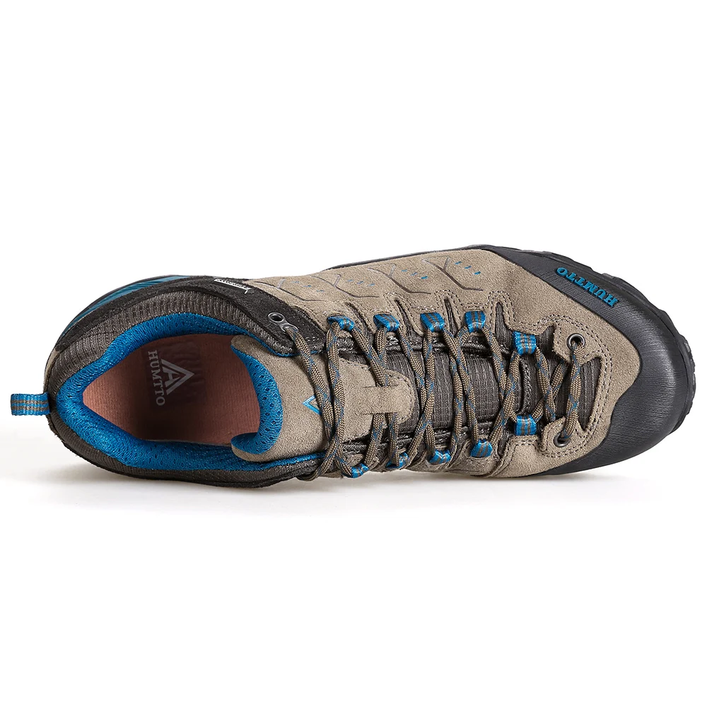 HUMTTO Men's Hiking Shoes Outdoor Mountains Trekking Leather Shoes Breathable Lace-up Shock Absorbing Sneakers HUMTTO Men's Hiking Shoes Outdoor Mountains Trekking Leather Shoes Breathable Lace-up Shock Absorbing Sneakers