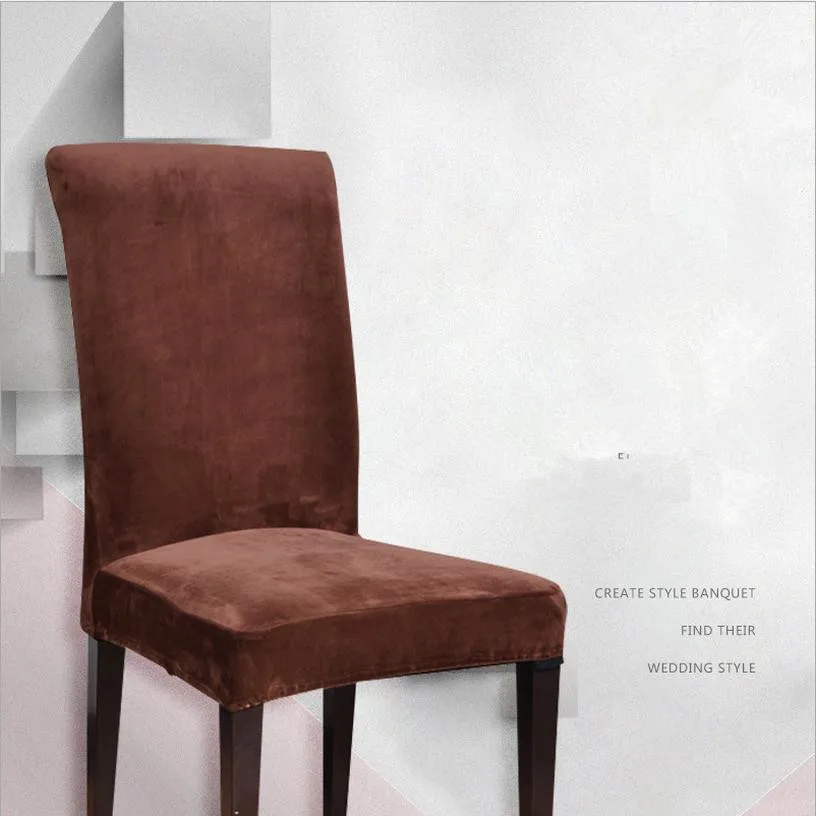 Универсальные чехлы на кресла стрейч эластичные из велюра и спандекса для