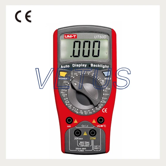 

UNI-T UT50D digital multimeter price with AC DC Volt Amp Ohm Temp Inductance Capacitance Tester