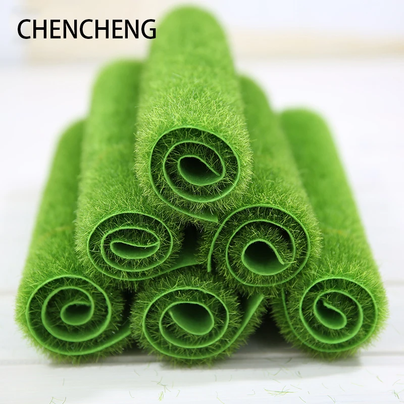 

1piece 30*30cm Simulation Lawn False Fake Moss Decoration Outdoor Indoor Balcony Green Carpet Mat Plastic Artificial Fake Turf