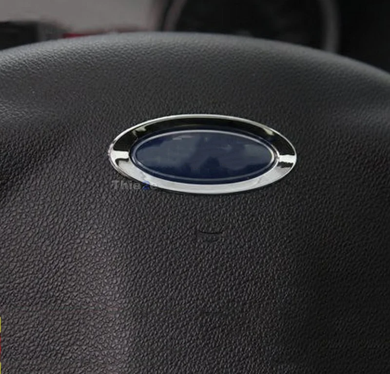 Настоящие Чехлы для Ford Focus 2 3 Fiesta Kuga Mondeo Ecosport Escape, автомобильные чехлы на руль с блестками, декоративная коробка, кольцевой чехол