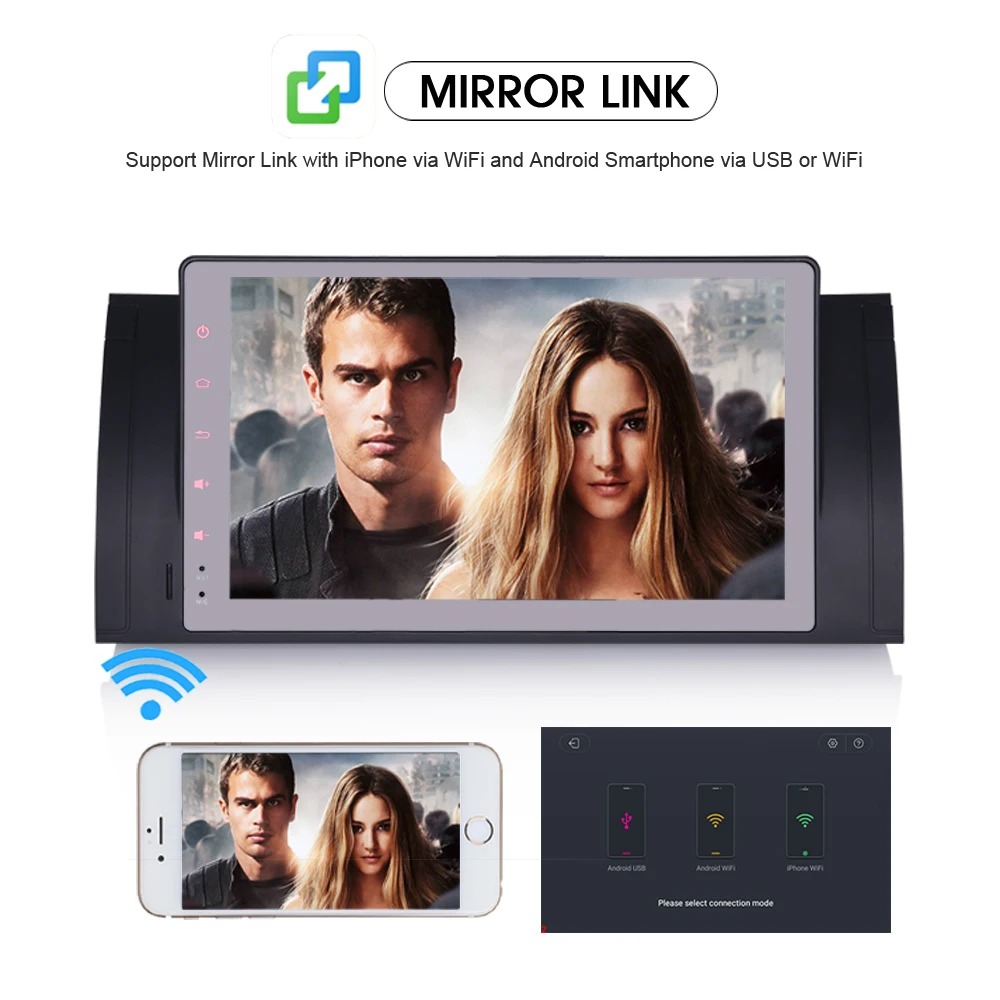 Discount 9" Autoradio Android 8.0 Wifi GPS DAB+OBD Bluetooth Navi DVB-T2 Radio Car Multimedia Player For BMW 5 Series E39 E53 M5 X5 1