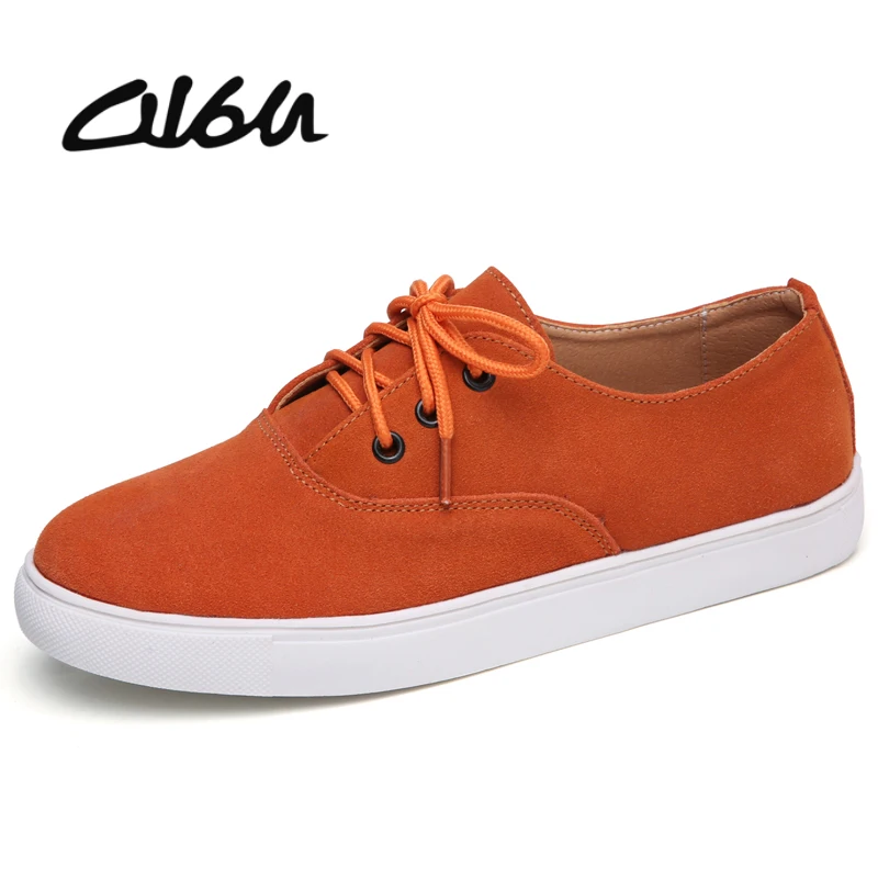 

O16U 2018 Autumn Flats Women Shoes Suede Sneakers Lace up round toe Cross tied Spring Ballet Flat Boat Shoes Ladies Moccains