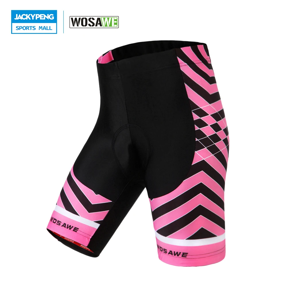 

WOSAWE Women Cycling Shorts 4D Gel Padded Shockproof Shorts MTB Mountain Road Bike Bicycle Breathable Quick-Dry Sportswear