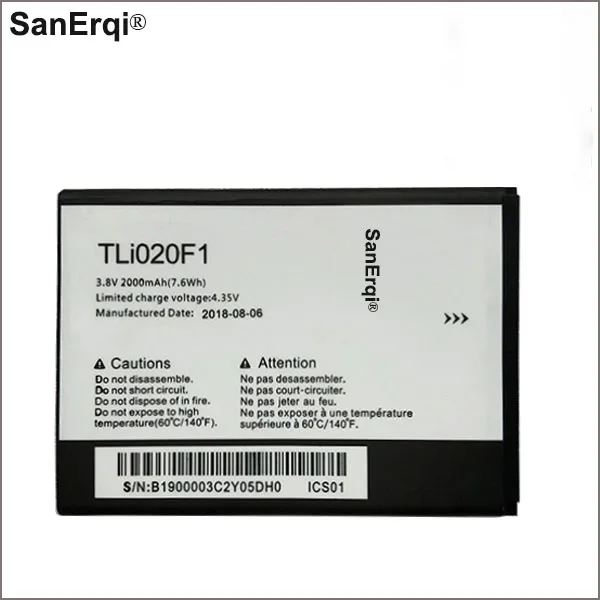 

TLI020F1 TLI020F2 Battery for Alcatel PIXI 4 5045D / Pop 2 5042D J726T J726T-so2 J728T TCL J726T C7 7040D TCL J720 J720T
