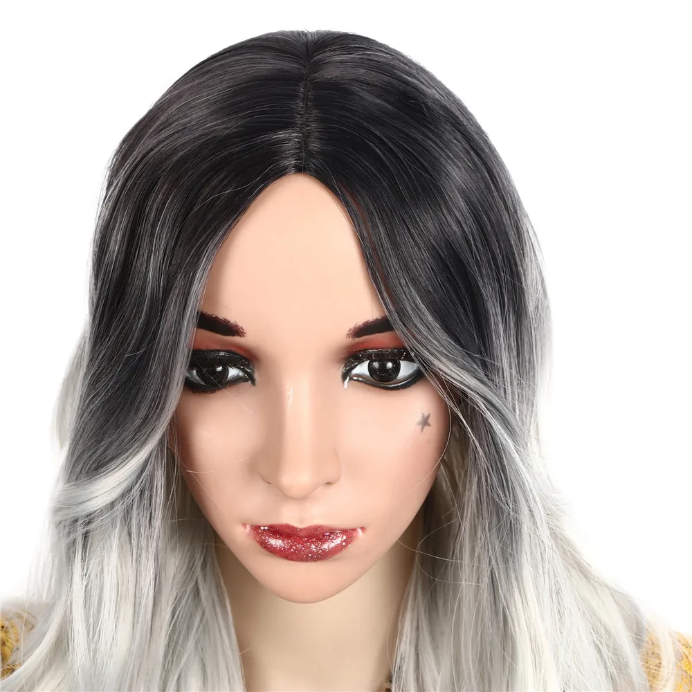 Rush Sale! All Ages Brand-new Long Curly Wavy Synthetic Wig Gray Brown Natural Full Wigs For Women 28 Inches Gift Dropshipping Rush Sale! All Ages Brand-new Long Curly Wavy Synthetic Wig Gray Brown Natural Full Wigs For Women 28 Inches Gift Dropshipping